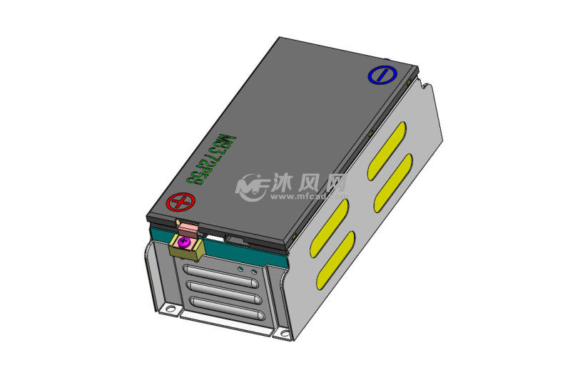 新能源动力电池模组 - solidworks交通工具模型