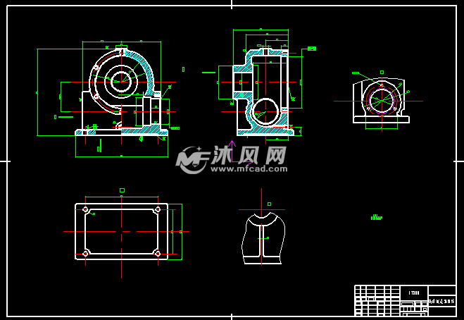 涡轮减速器箱体工艺及夹具设计图纸