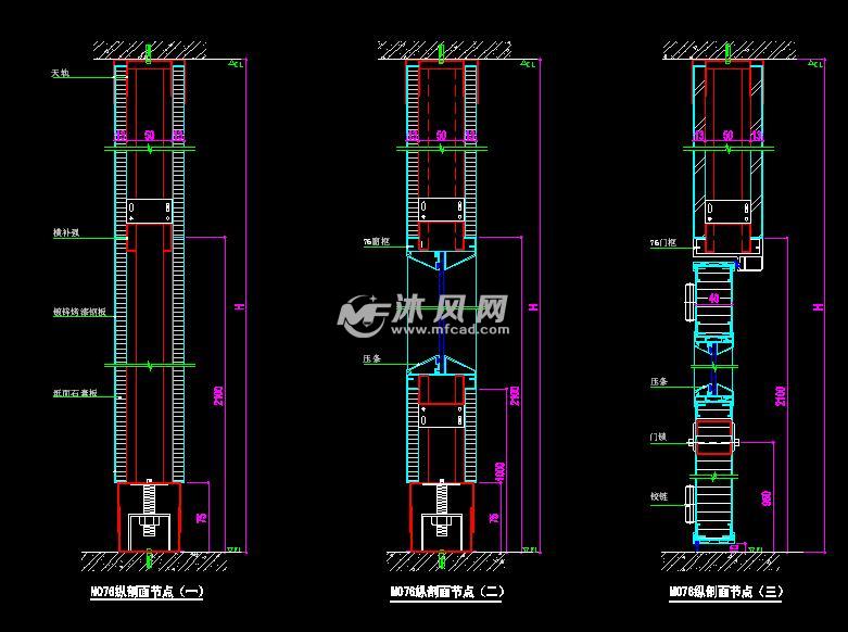 纵剖面结点图