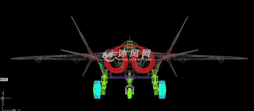 cad绘制歼20模型