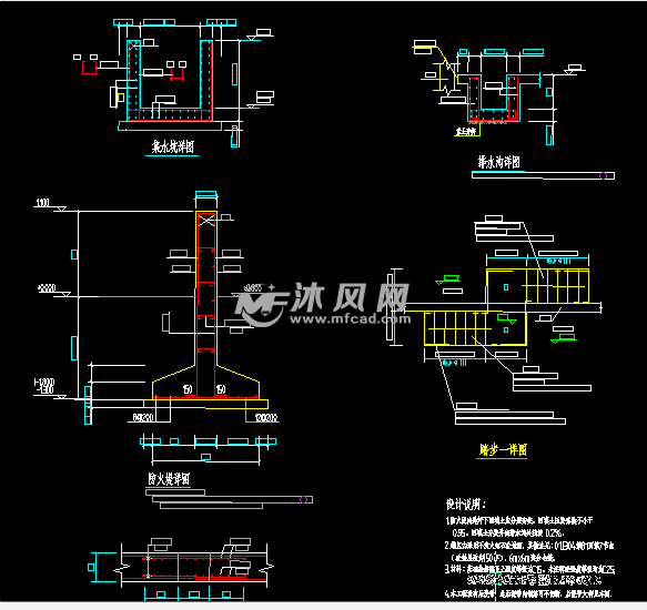 储罐设备基础图 - AutoCAD化工环保设备图纸下