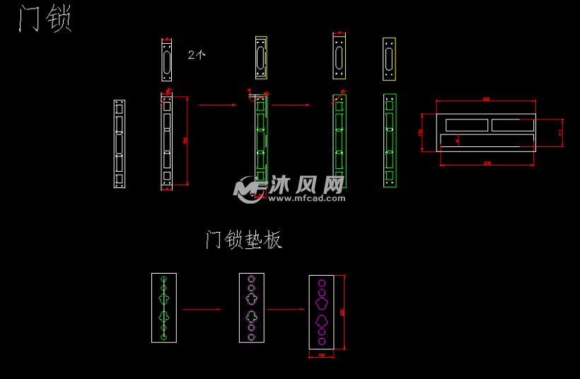 防盗门结构图下料图