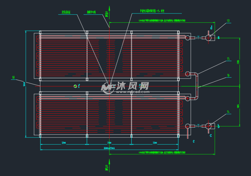 低温省煤器模块及管道连接图