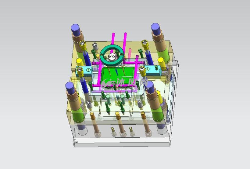 TP-LINK交换机路由器下盖的注塑模具设计【一