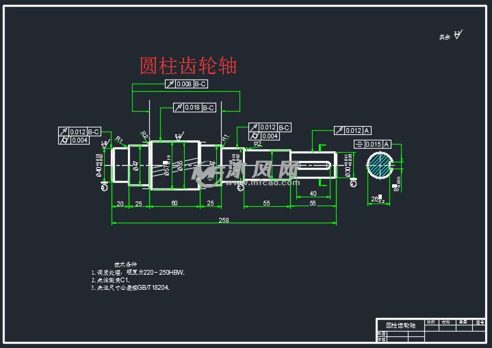 轴类零件CAD图合集 - 其他autocad机械图纸