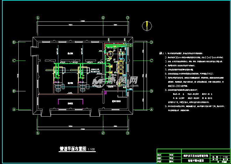 管道平面布置图