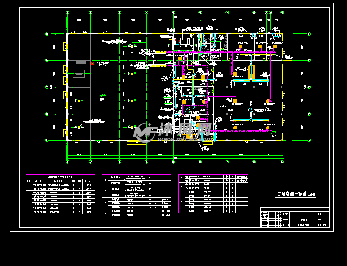 模具厂房暖通设计图 - autocad暖通空调相关图纸