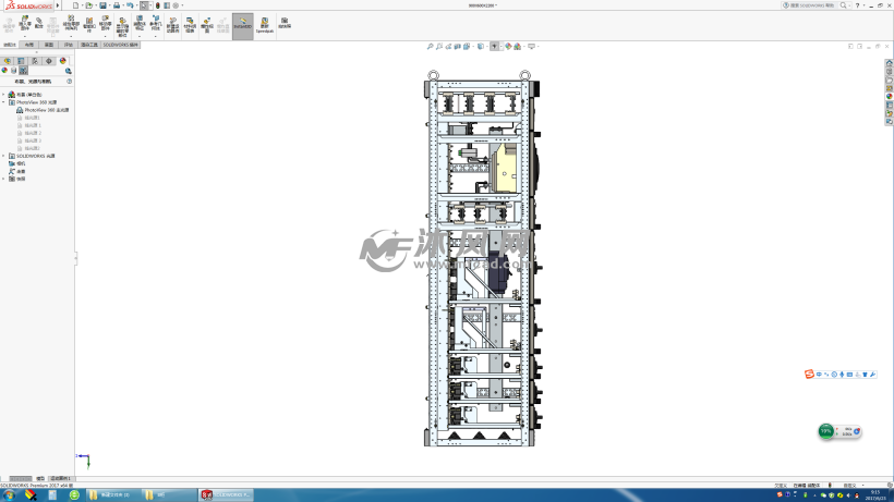 施耐德BLOKSET低压柜 - solidworks电气设备