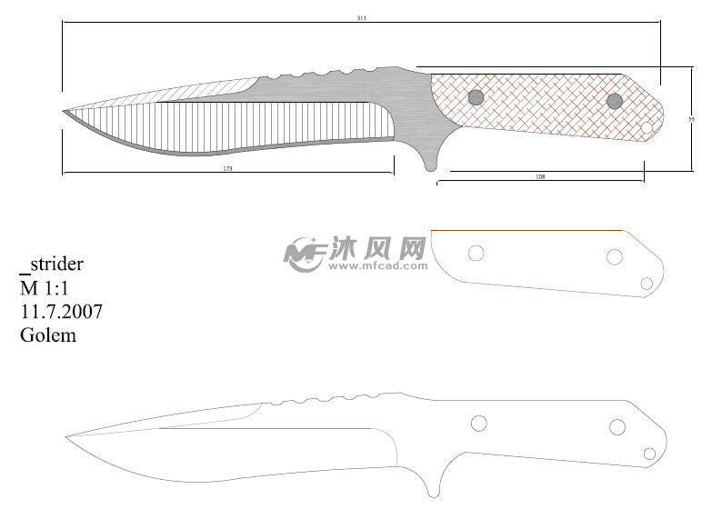 各种刀具图纸