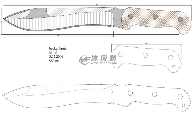 各种刀具图纸