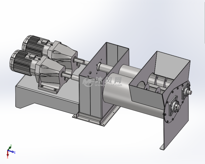 双螺旋搅拌机设计模型