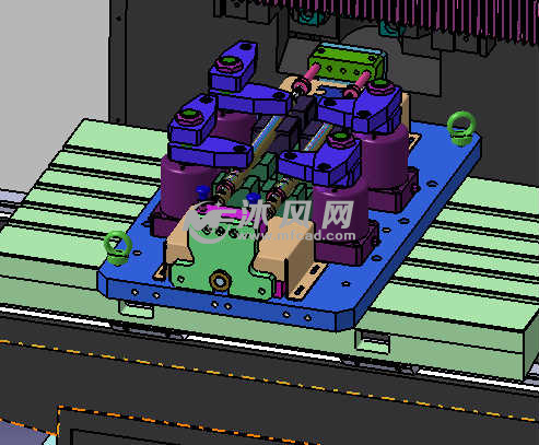 车床铣床自动化上料机械手模型 - catia机械设备