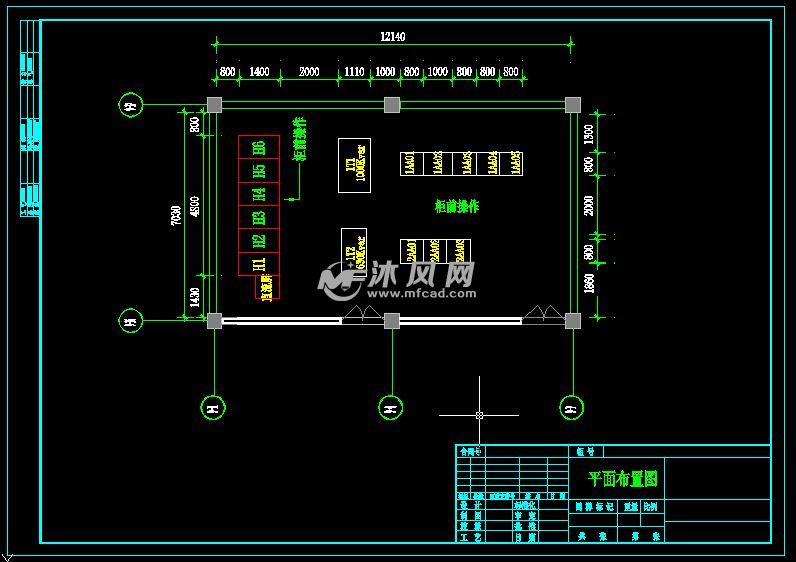 某制药厂高低压配电间系统图纸 - AutoCAD工业