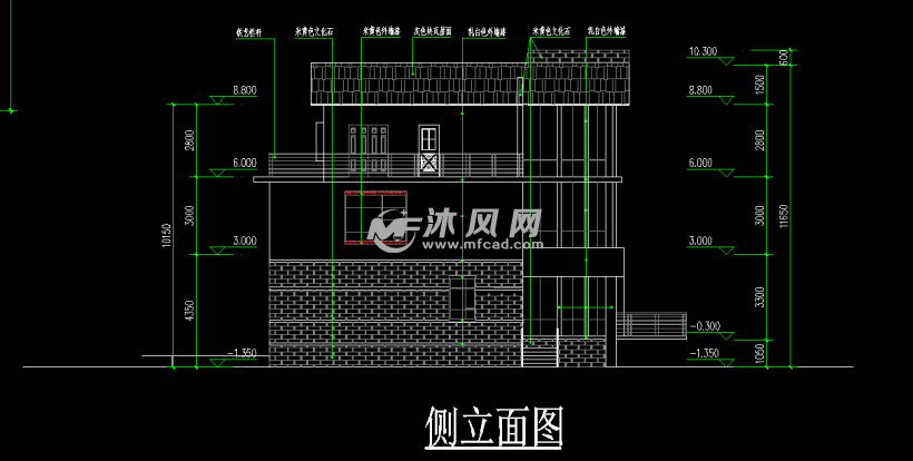 侧立面图