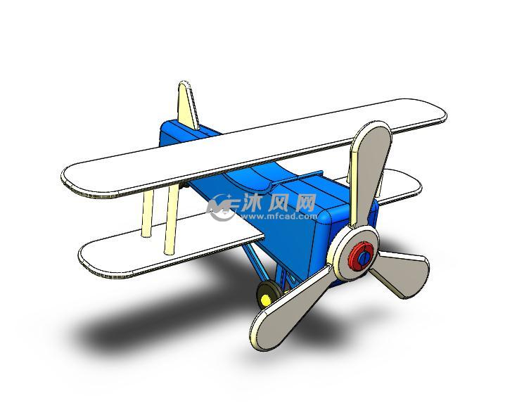 玩具飞机solidworks模型