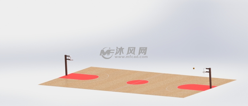 篮球场制作模型