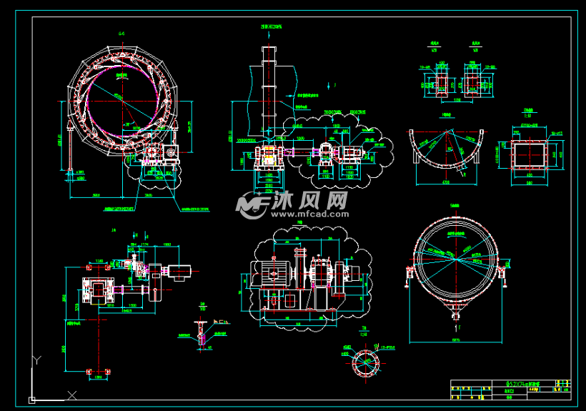 2×74m回转窑总图及基建图