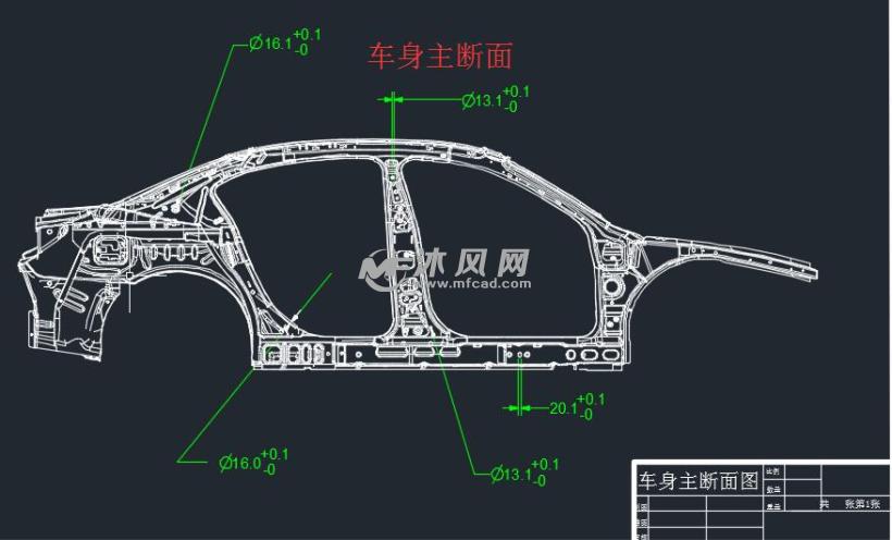 乘用车车身外廓设计及车身断面分析