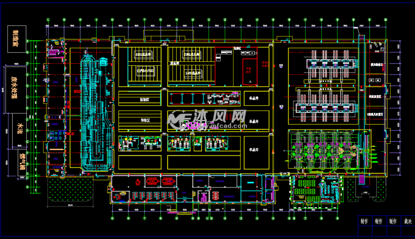 厂房设备布置cad图纸