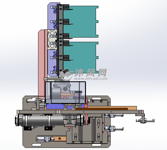 手机屏曲线撕膜贴膜一体机构