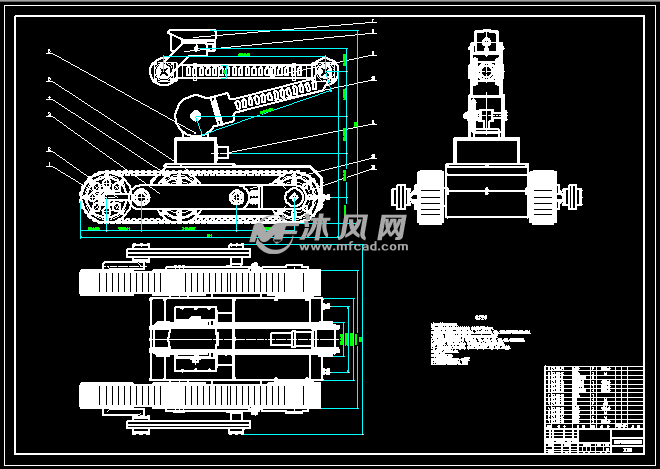 形状可变的履带侦查机器人图纸以及solidworks模型