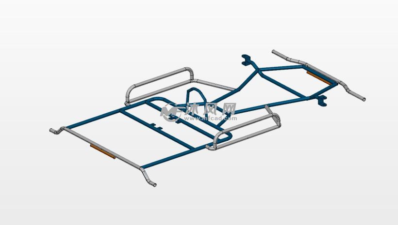 卡丁车框架 - catia交通工具模型 - 沐风图纸