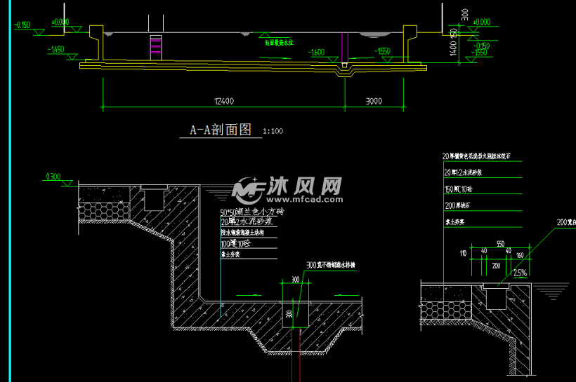 9mx11m室外健身游泳池建筑结构施工图纸