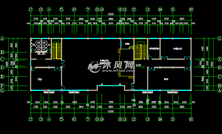 三层村委会办公楼建筑设计图纸