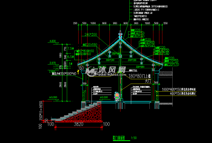 北京某景区内四合院建筑施工图