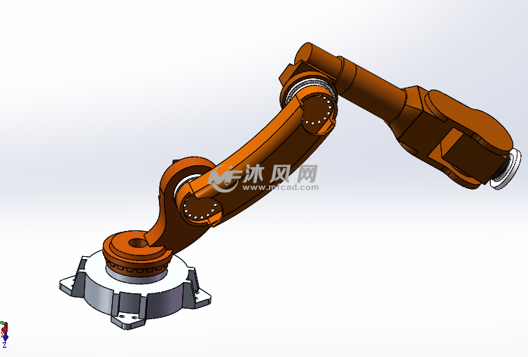 6自由度机械臂 - solidworks机械设备模型下载 - 沐风