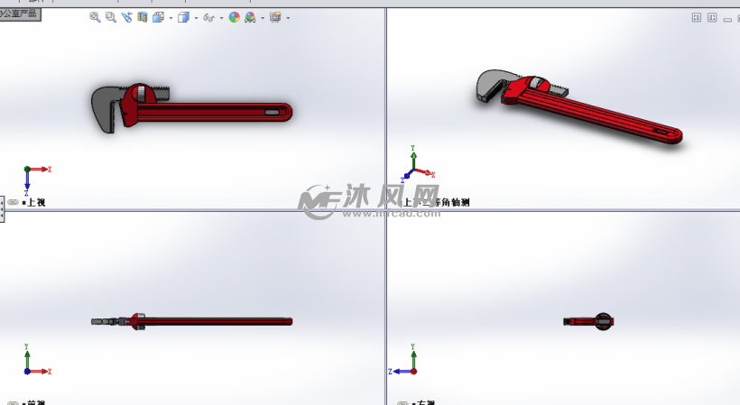 管钳sw三维模型