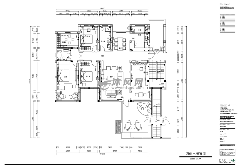 新中式别墅家装全套图 - cad别墅家装图纸下载
