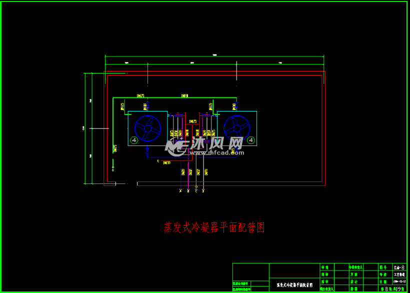 某食品冷库氨制冷系统施工图 - AutoCAD工业建