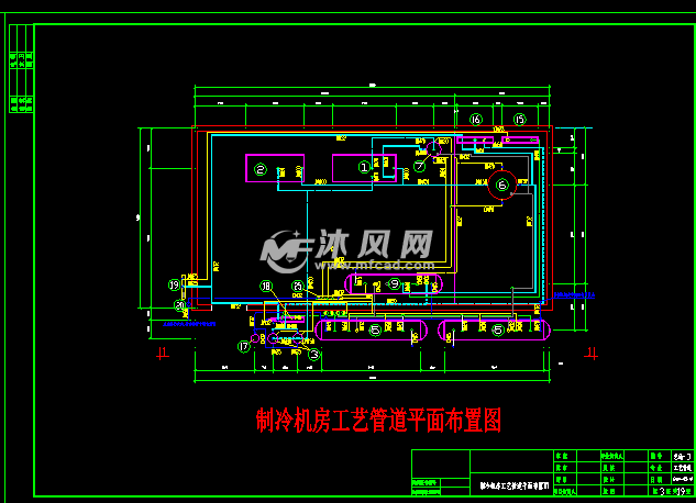 某食品冷库氨制冷系统施工图