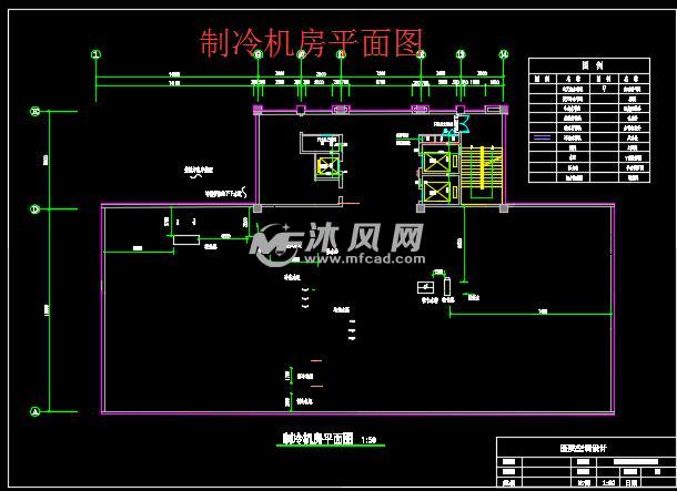 制冷机房平面图