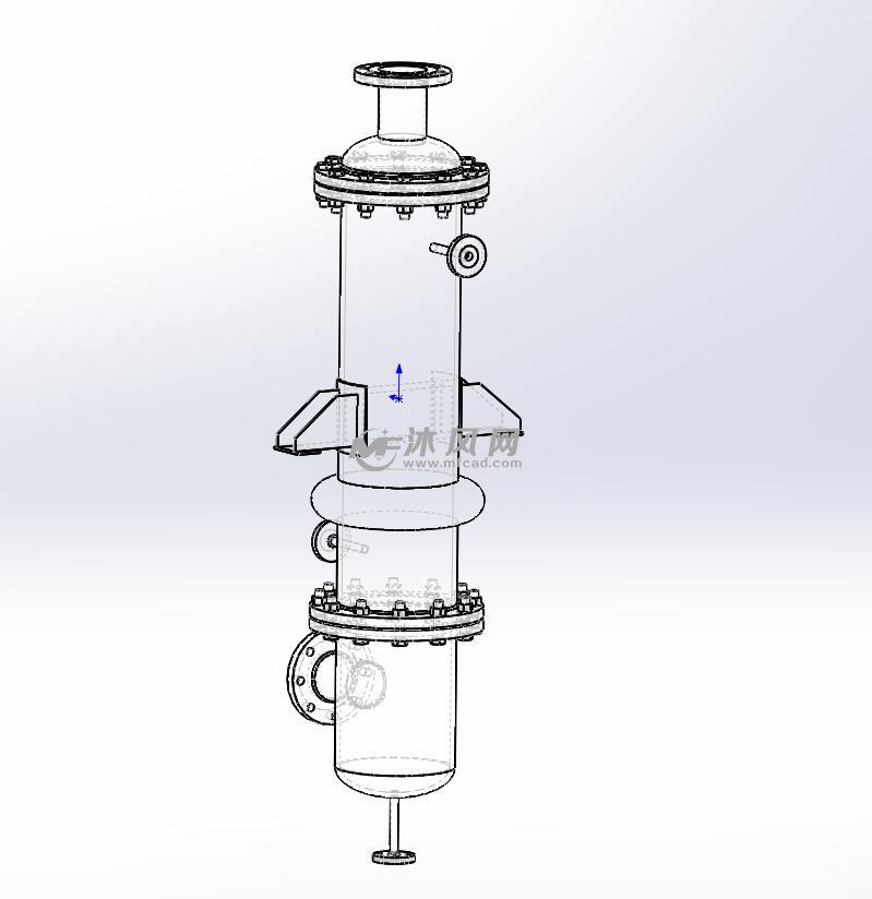 立式单管程列管式换热器