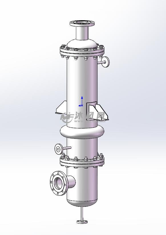 立式单管程列管式换热器