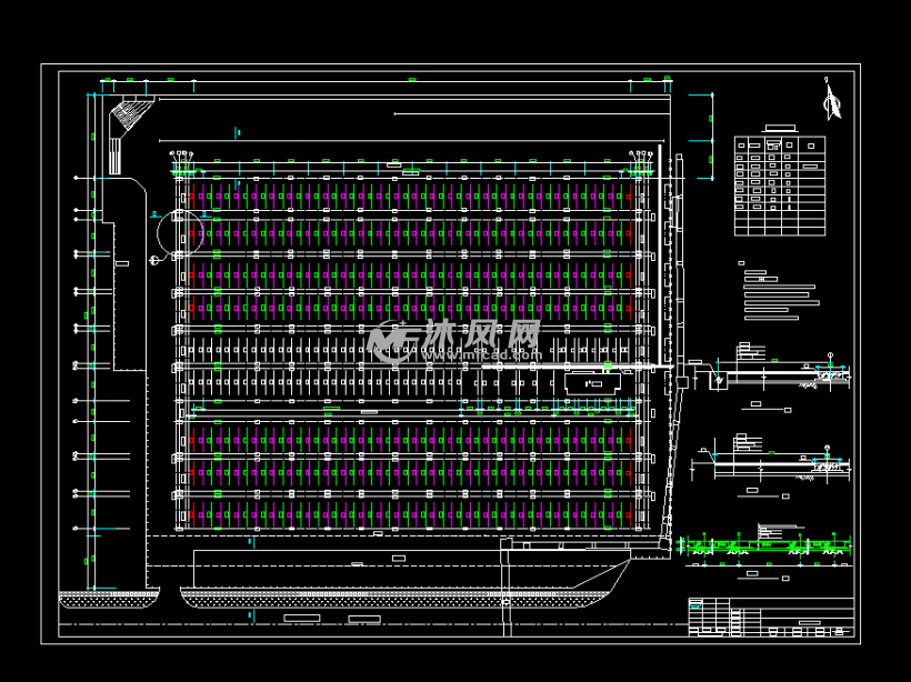 320mx410m泊位集装箱码头堆场工程设计图纸 - cad机场