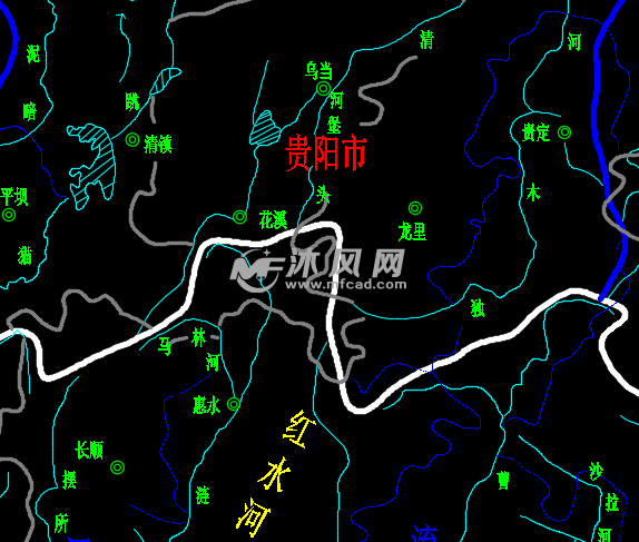 贵州省河流水系图