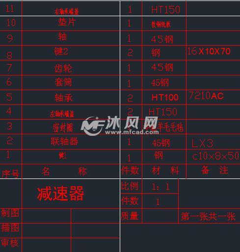 齿轮及轴系零件结构设计 - 其他autocad机械图