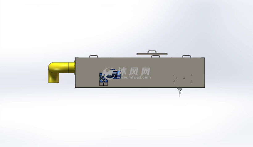 气浮刮渣机 - solidworks机械设备模型下载 - 沐风图纸