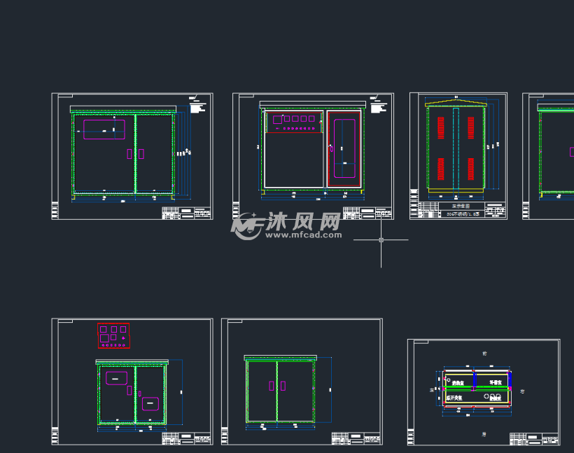 jp柜cad展开图