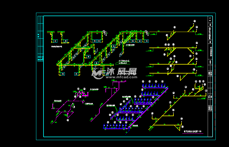 常压热水锅炉房加浴室的全套图纸