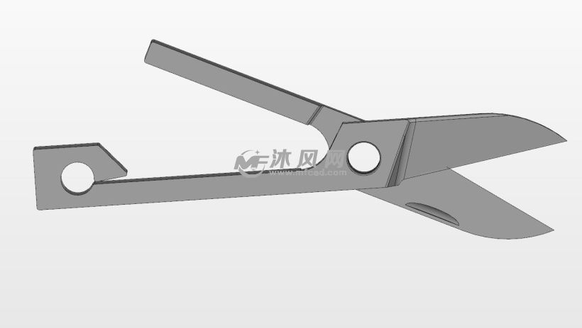 省力剪刀设计 - solidedge常用机械机构模型下载 - 沐风图纸
