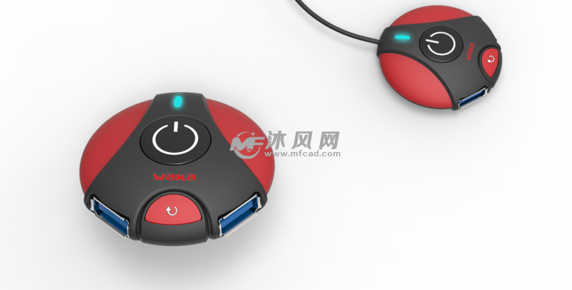 原创电脑桌面开关模型