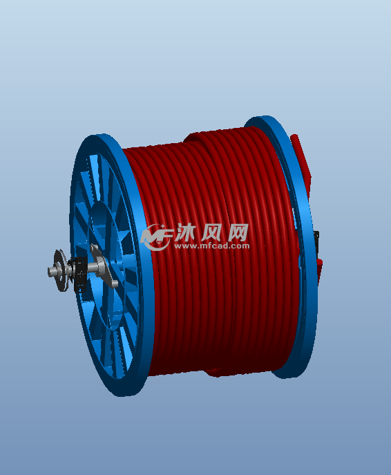 电缆卷筒三维模型