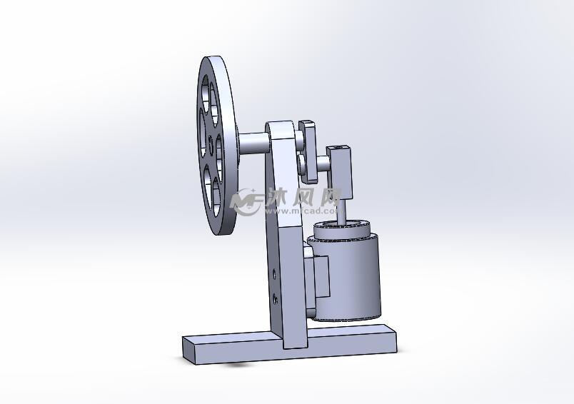 简单蒸汽机模型设计 - solidworks机械设备模型下载
