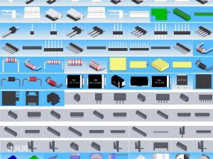 电子元器件三维模型