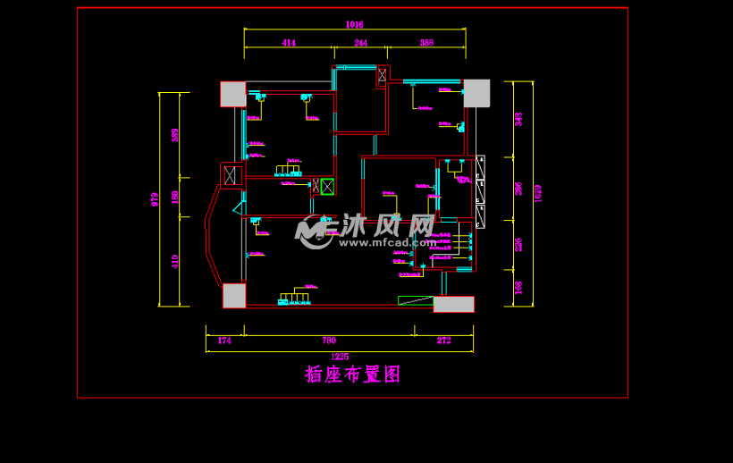 插座布置图