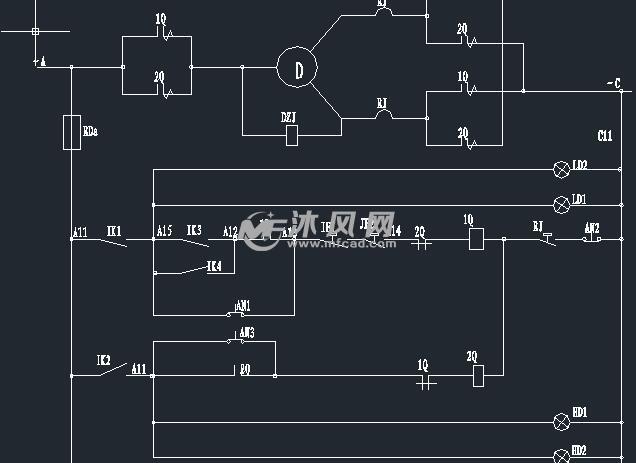 电动机及其熔断器冲水开关